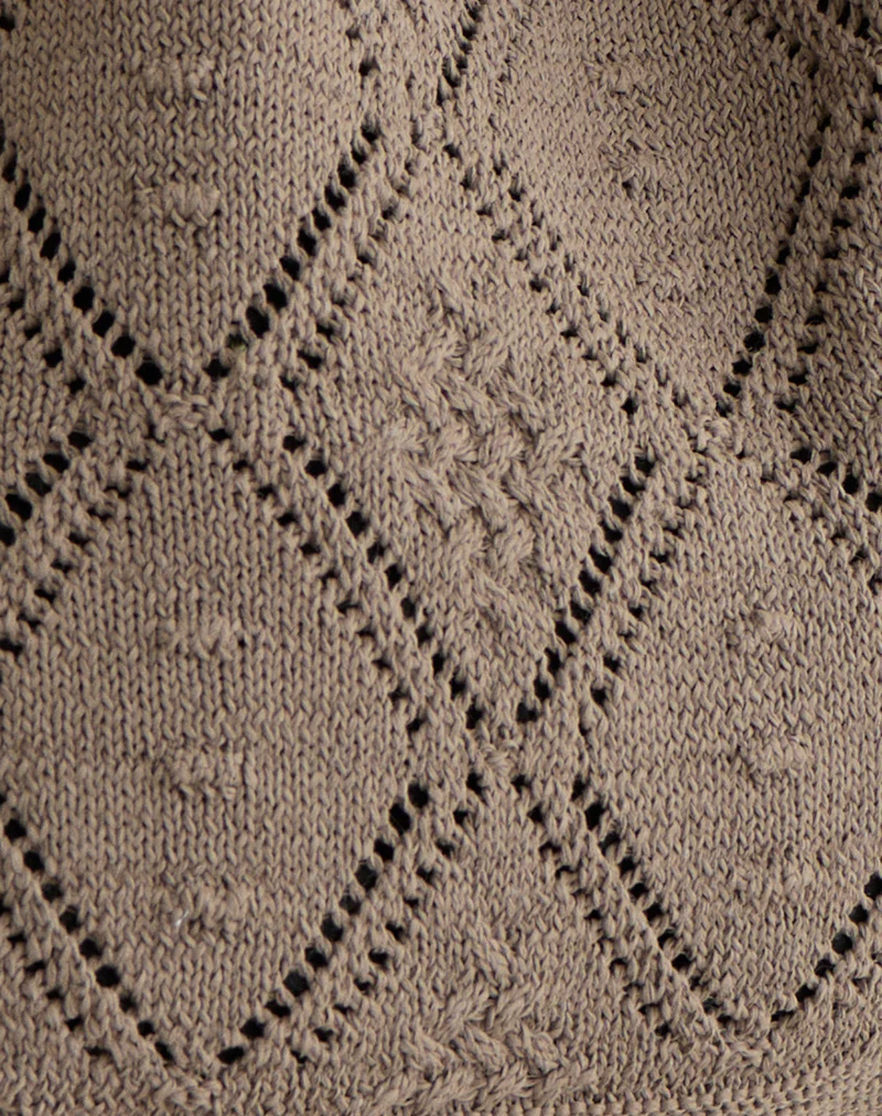 Fika Crochet Bag in Brown - Image 6