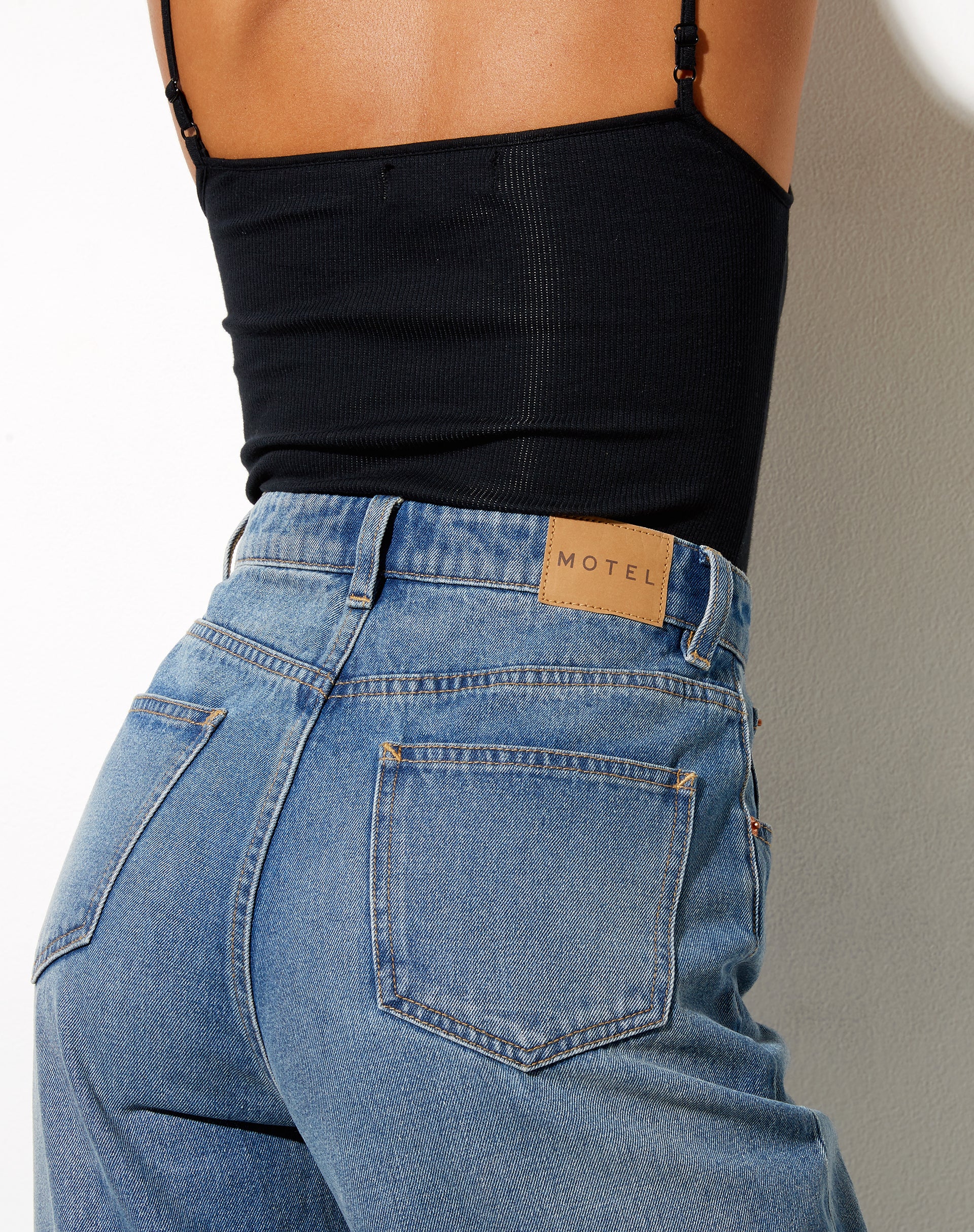 Flare Parallel Jeans in Mid Wash - Image 7
