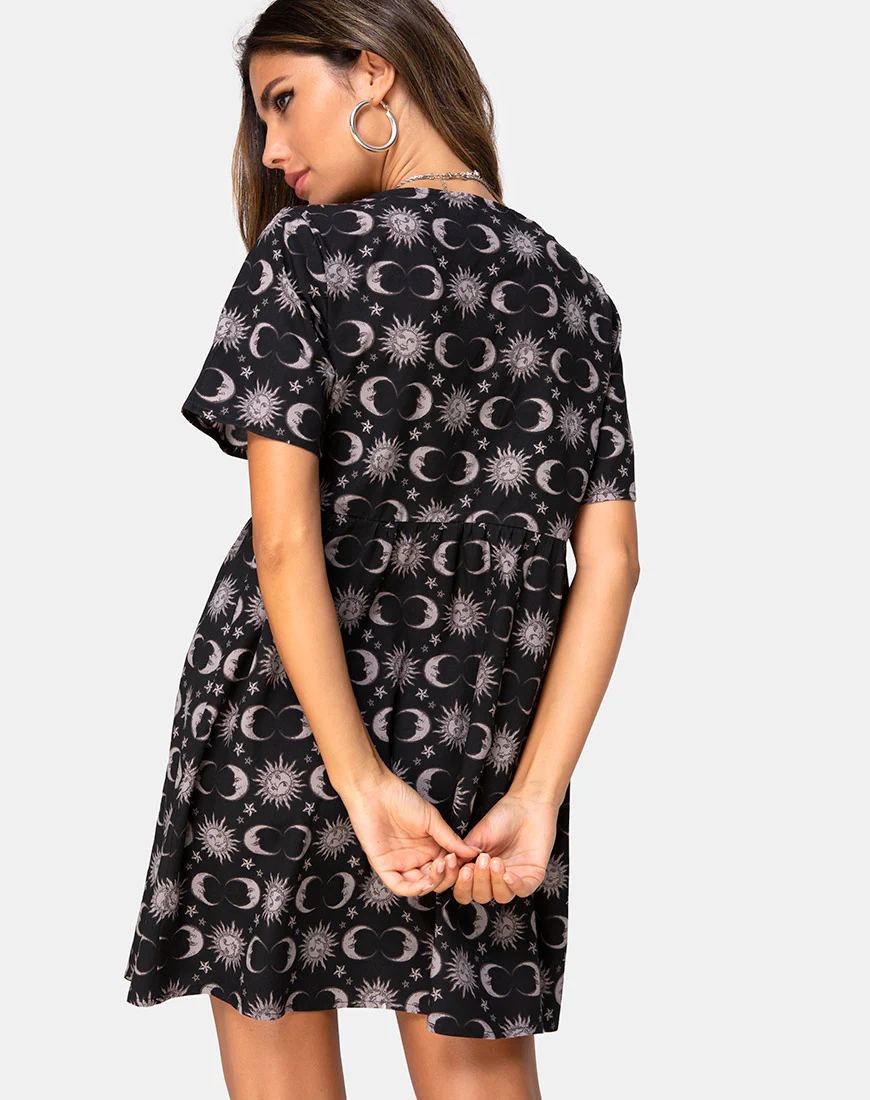 Flarita Dress in Moonlight Black - Image 2
