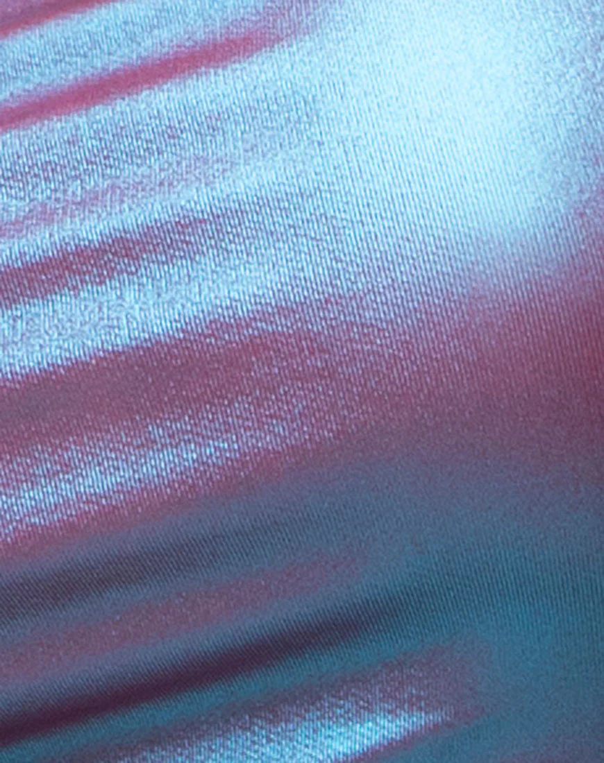 Fonda Crop top in Metallic Opal Shimmer - Image 5