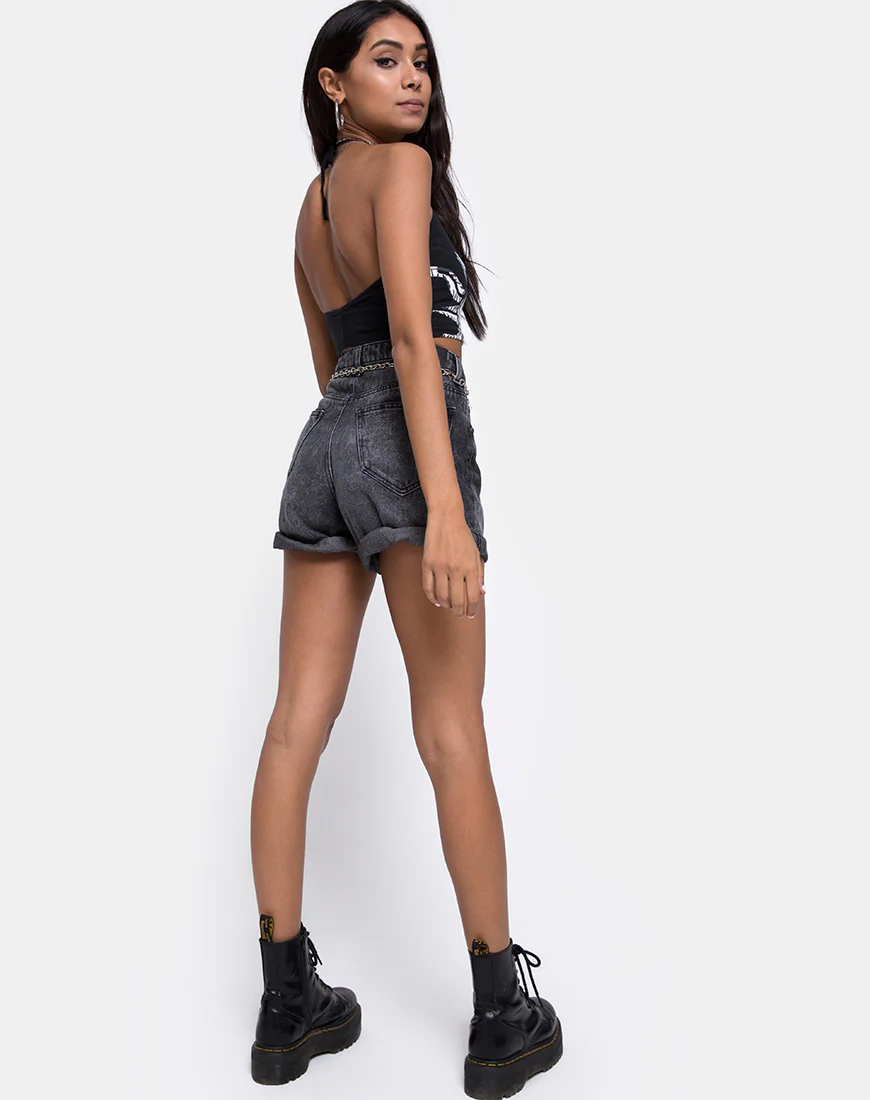 Fonda Crop Top in Sun Moon and Star Placement - Image 3
