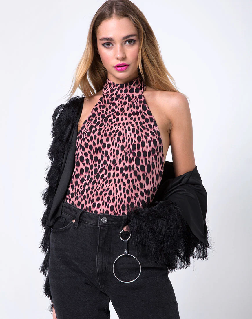 Fur Ball Jacket in Faux Fur Black - Image 3