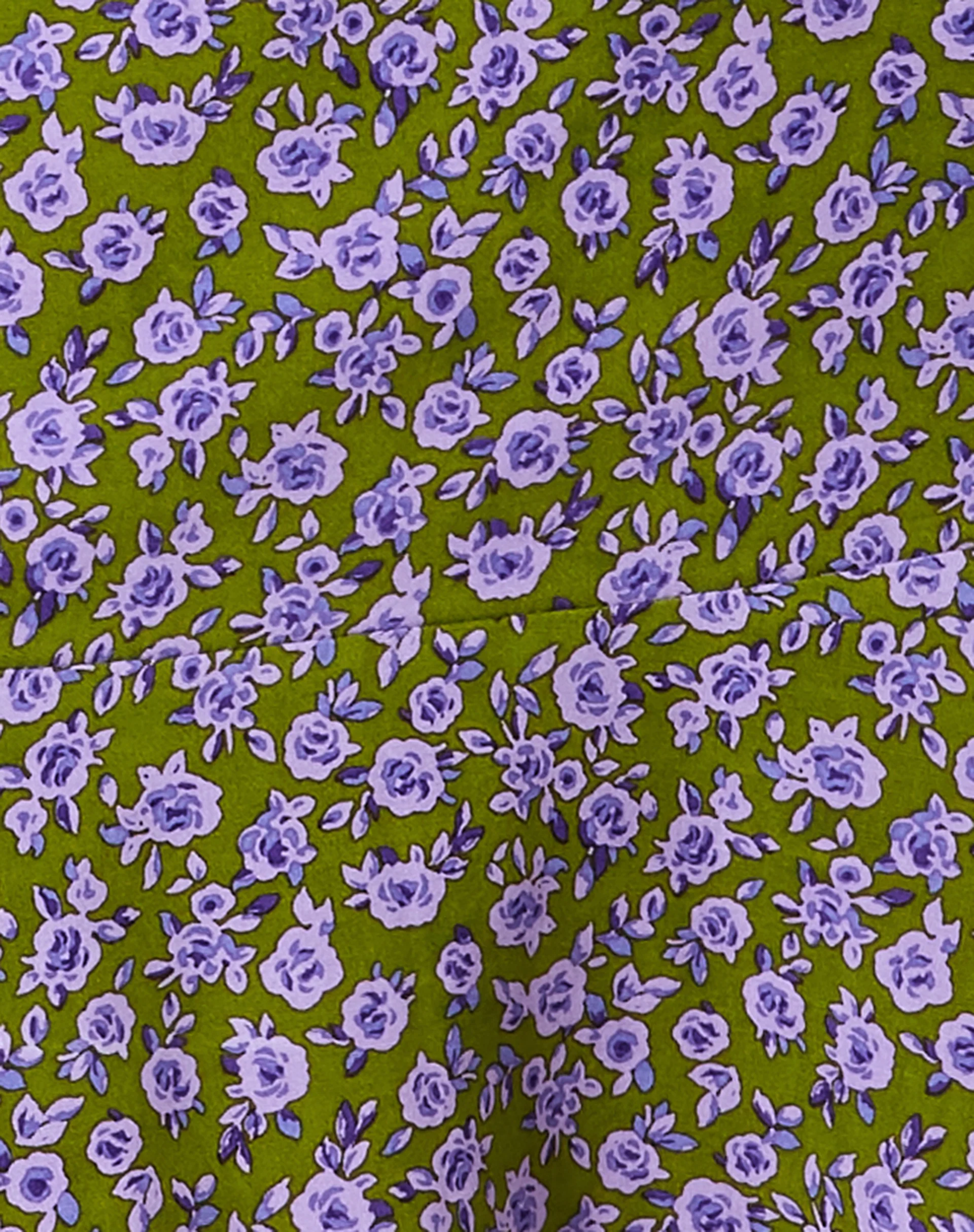 Gaelle Mini Skirt in Autumn Blossom Khaki - Image 6