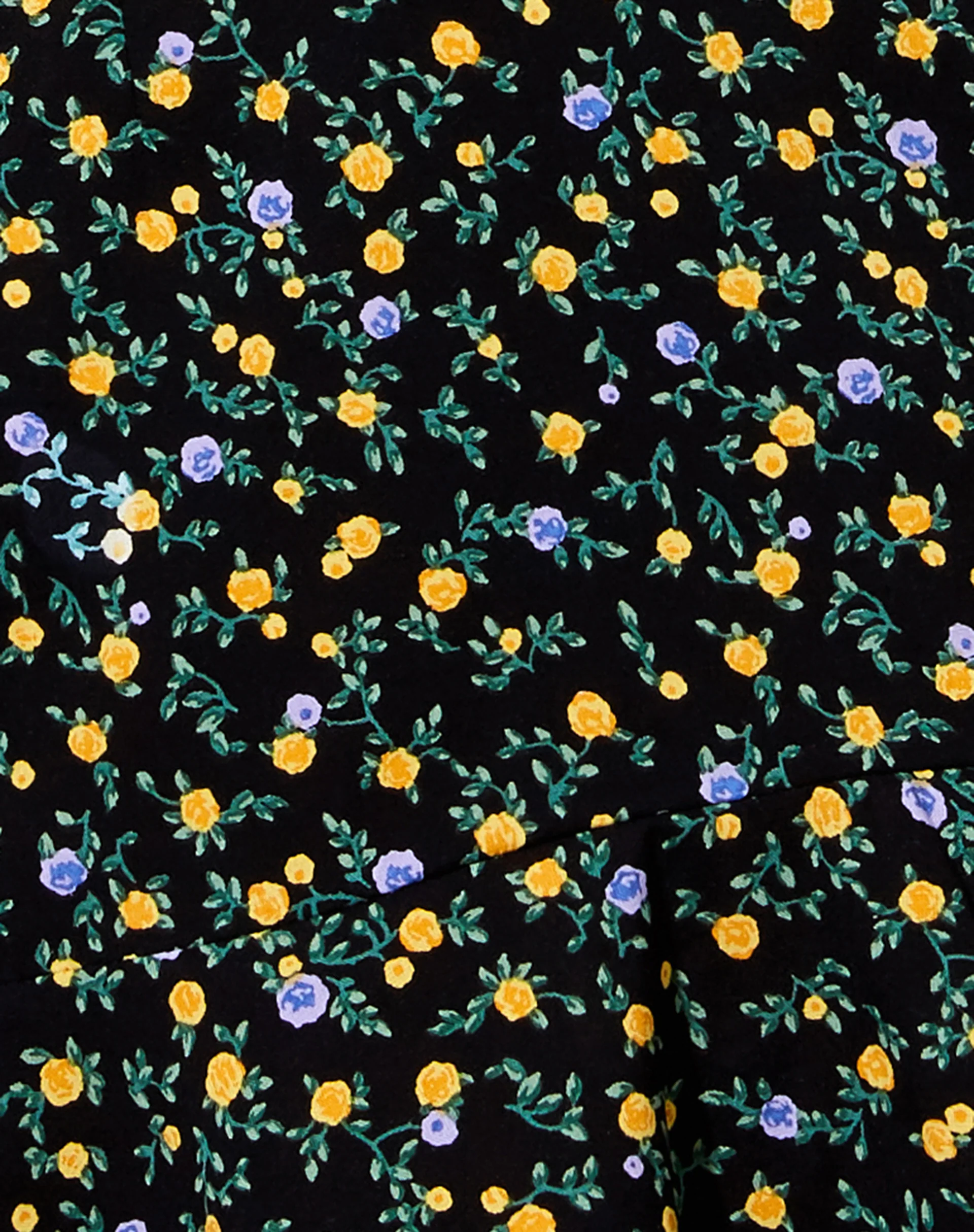 Gaelle Skater Skirt in Flowing Flower Black - Image 5