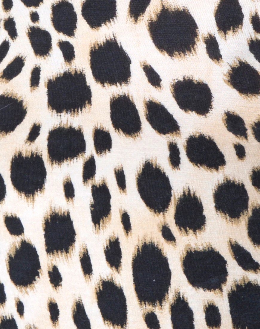 Gaga Off The Shoulder Top in Cheetah - Image 5