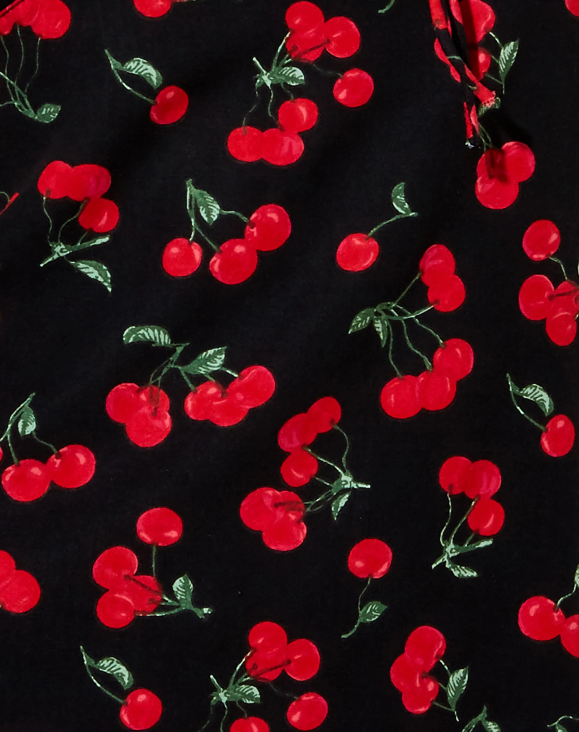 Galaca Mini Dress in Cherries Black - Image 5