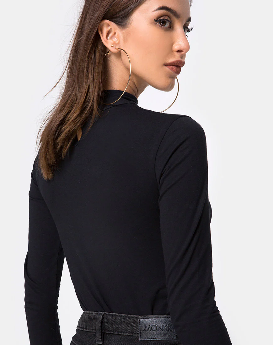Galantis Cutout Bodice in Black - Image 2