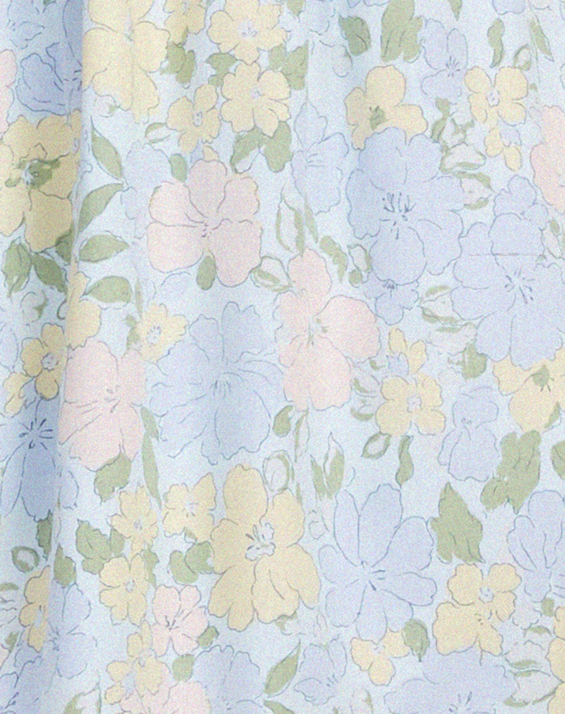 Galova Mini Dress in Washed Out Pastel Floral - Image 5