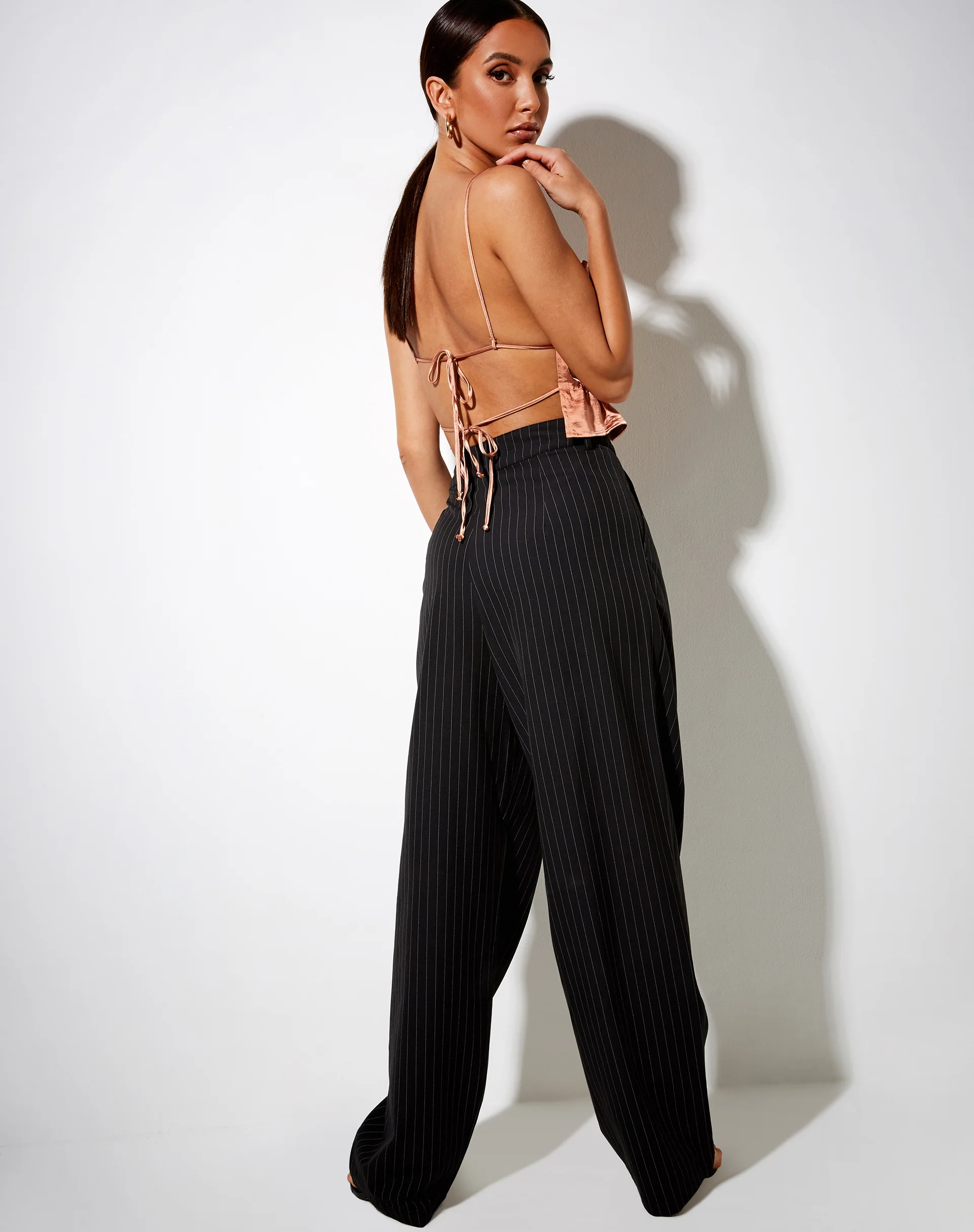 Gamera Cami Top in Satin Rose Gold - Image 4