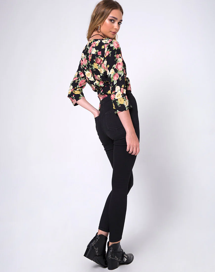 Gamthi Wrap Top in Vintage bloom - Image 4