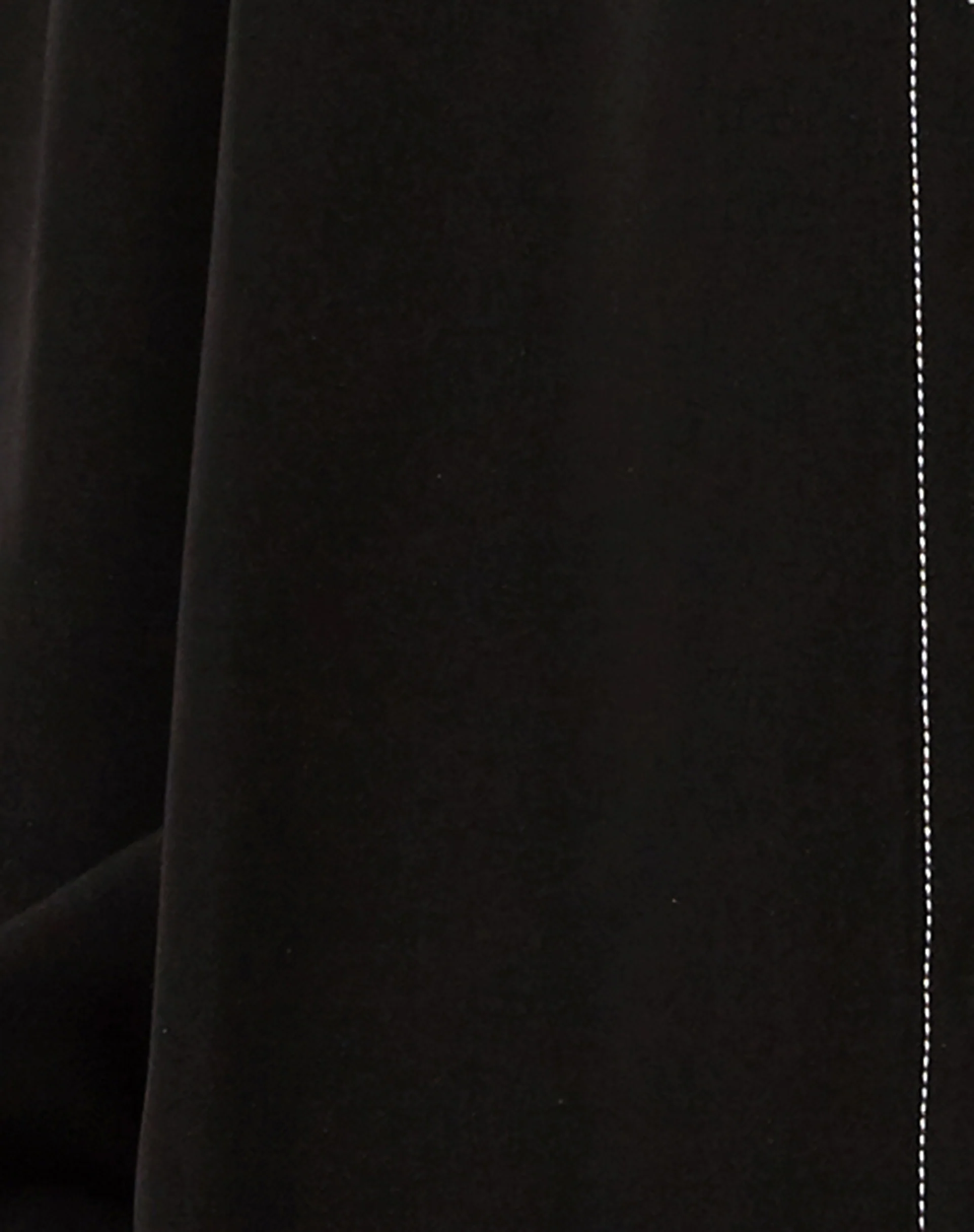 Gane Shirt in Black with White Stitch - Image 5