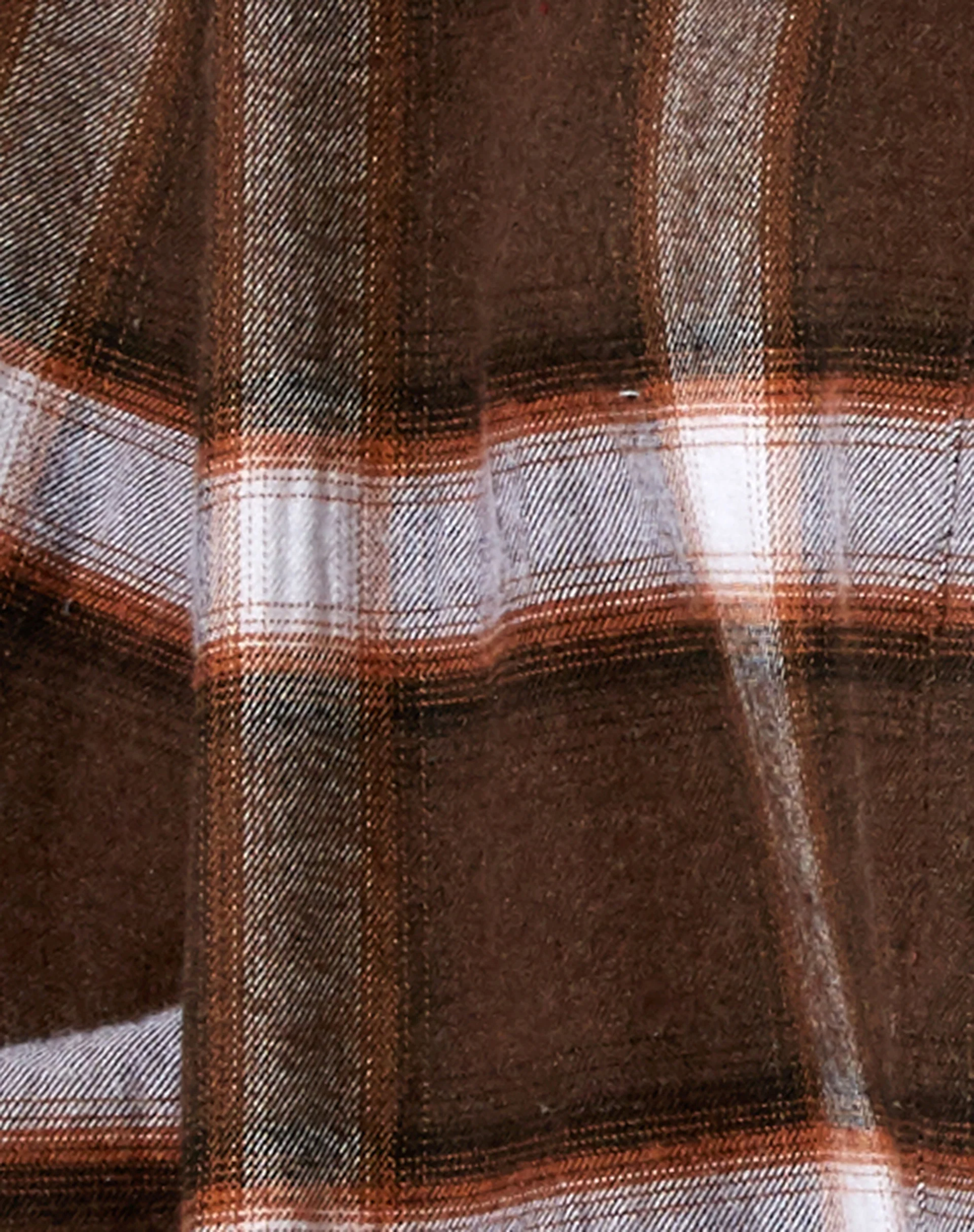 Gane Shirt in Check Dark Brown and Black - Image 6