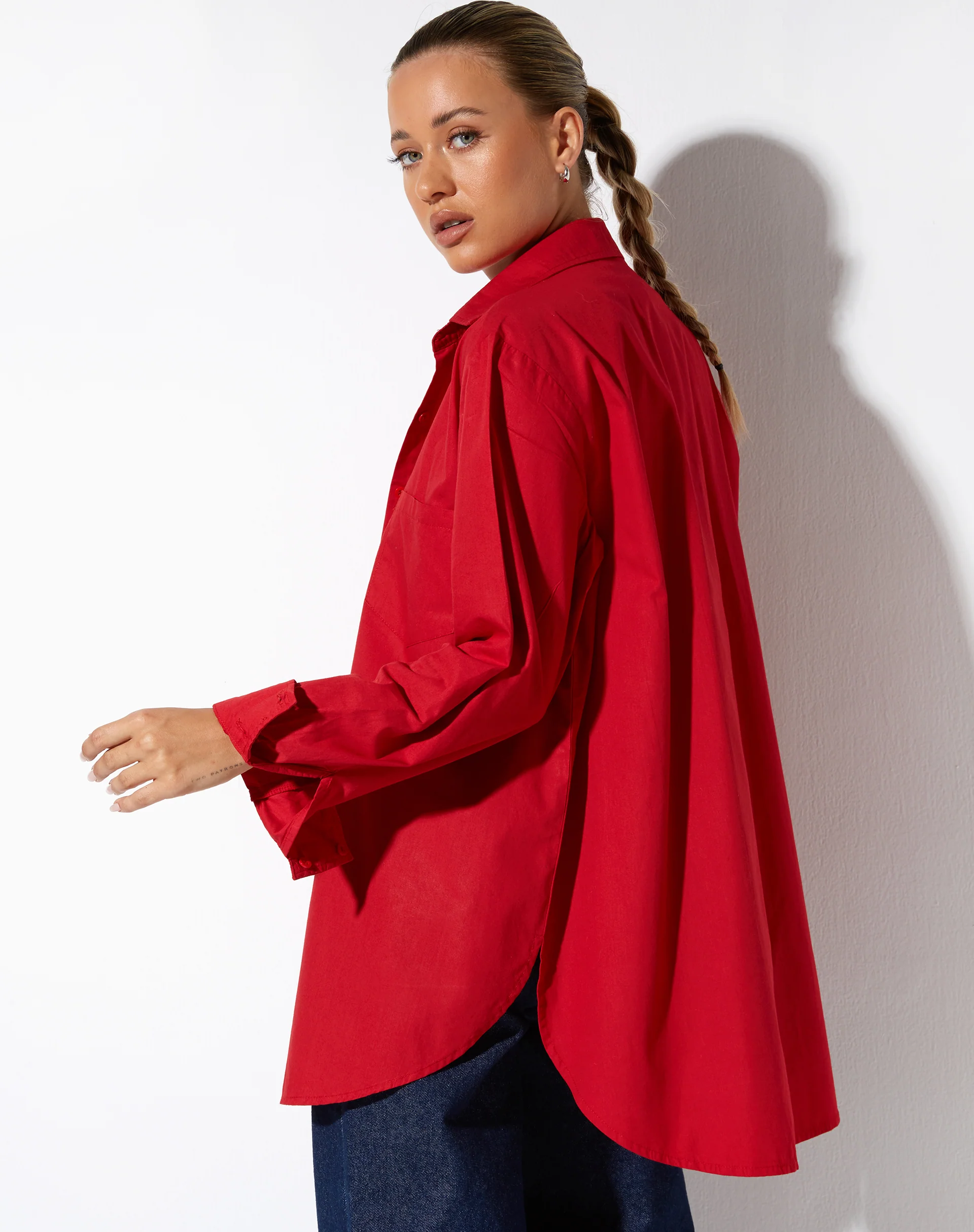 Gane Shirt in Racing Red - Image 2
