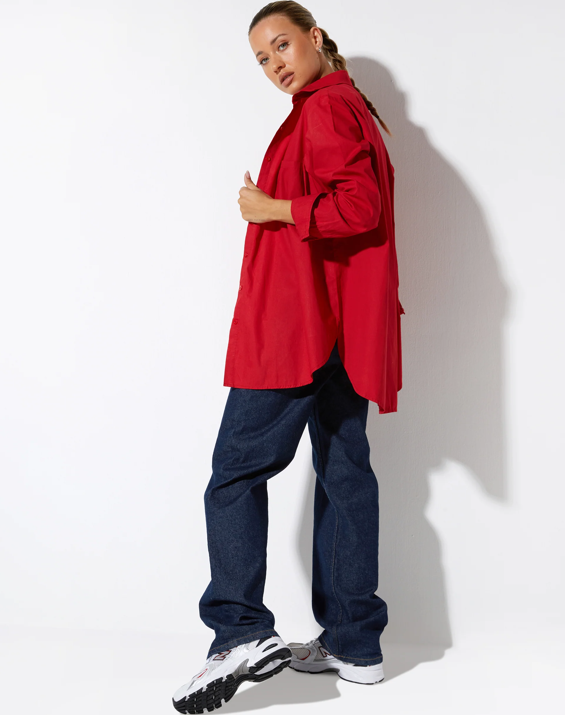 Gane Shirt in Racing Red - Image 4