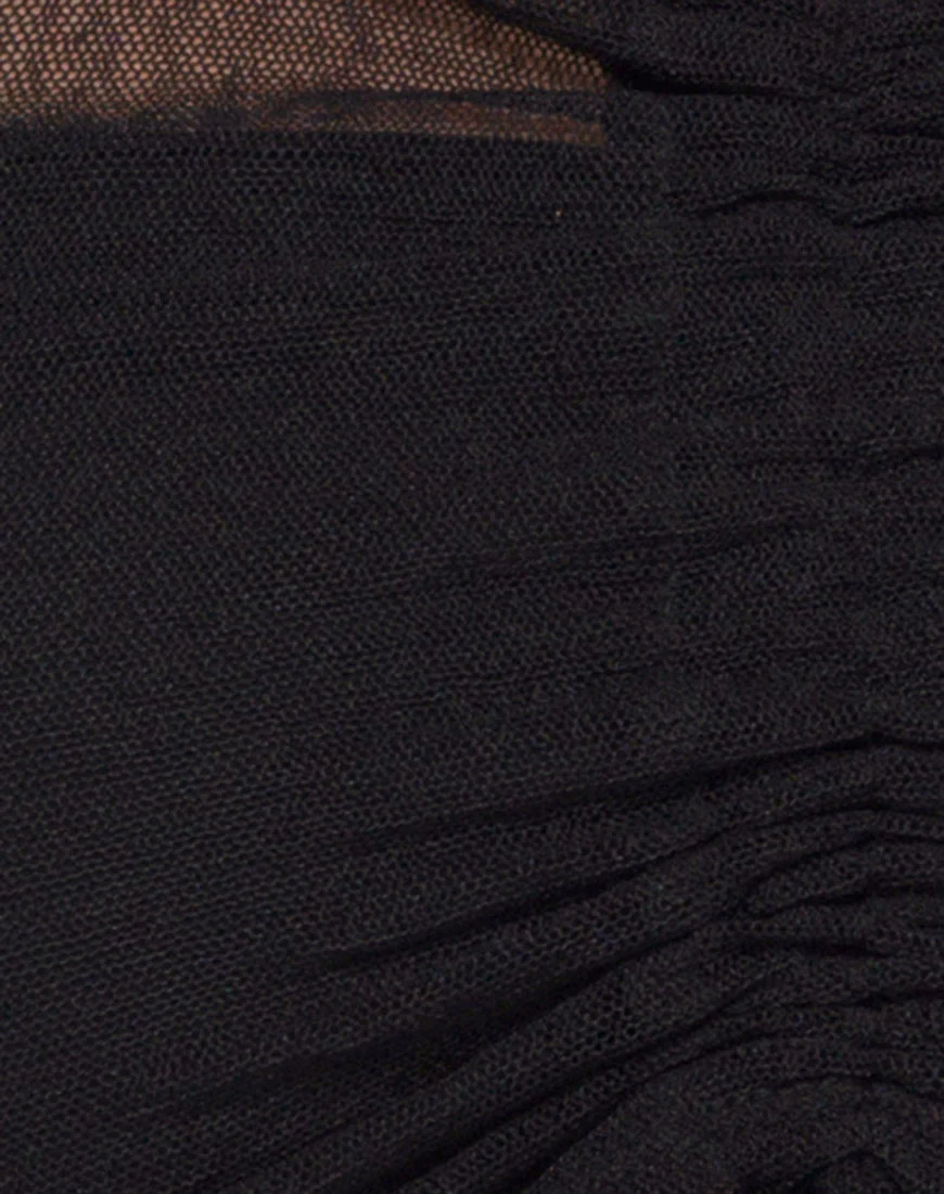 Ganida Crop Top in Black - Image 5