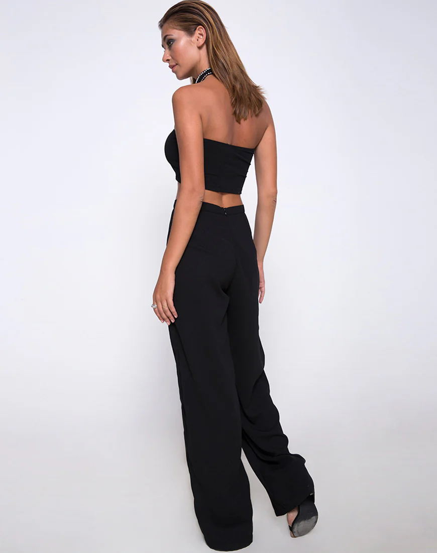 Garneth Bandeau Top and Choker in Black Diamond - Image 4