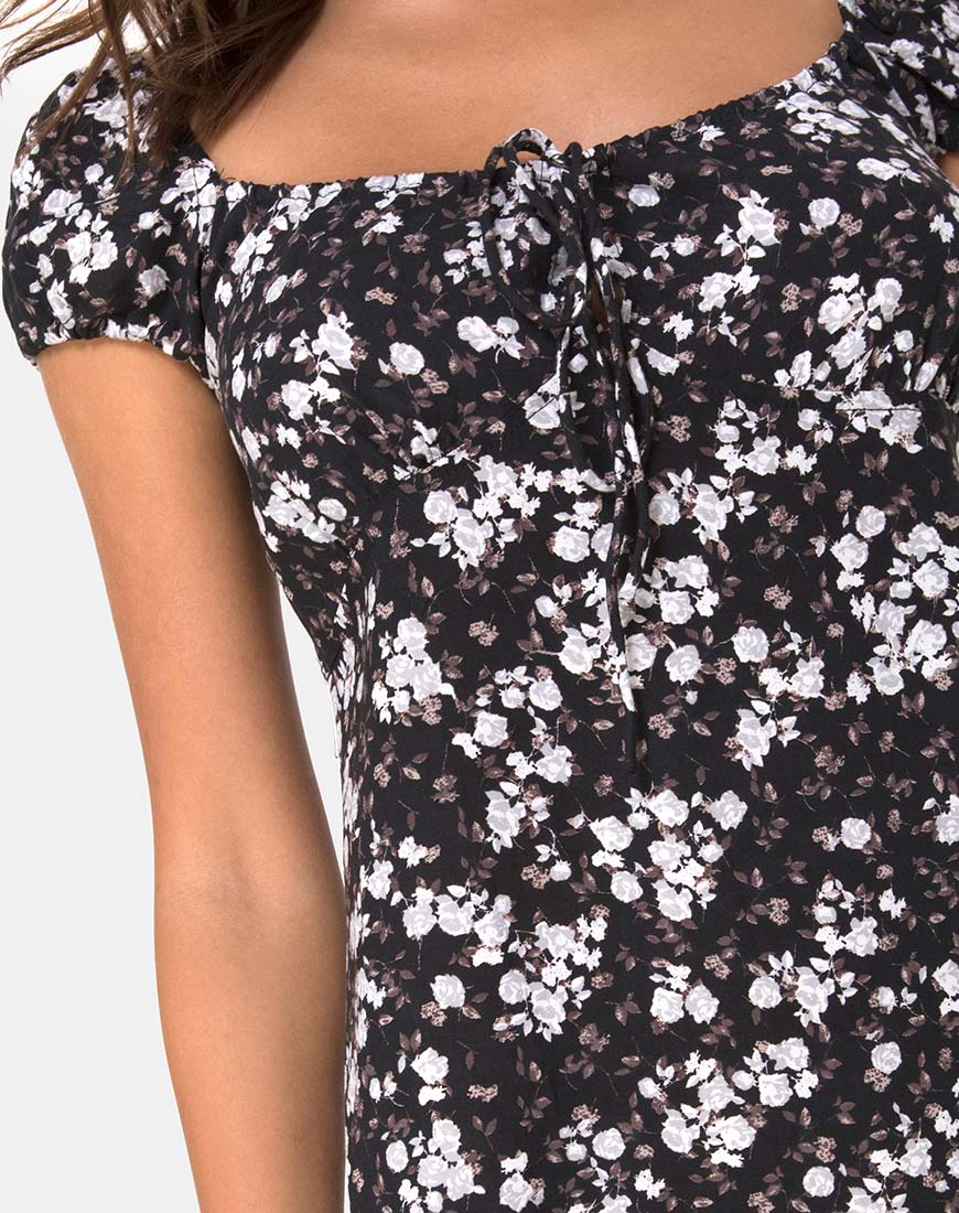 Gaval Mini Dress in Dark Wild Flower - Image 5