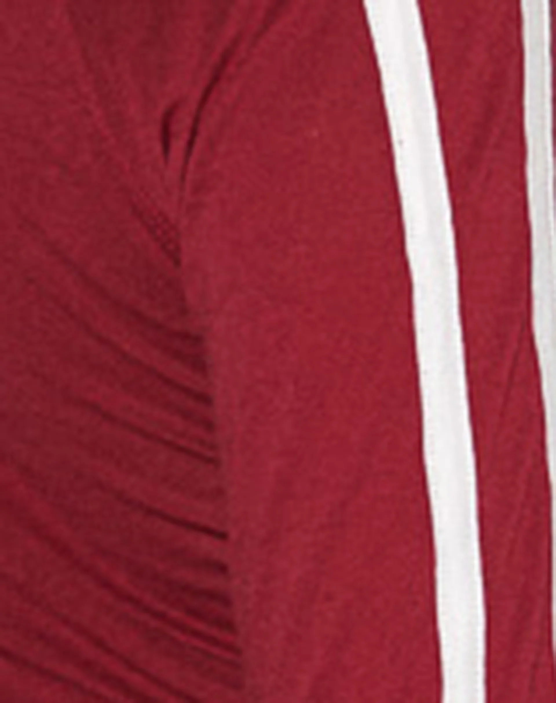 Gavya Long Sleeve Top in Red with White Piping - Image 6