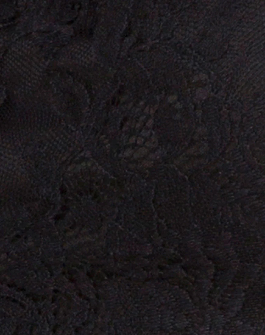 Geazy Bralette Top in Lace Black - Image 5