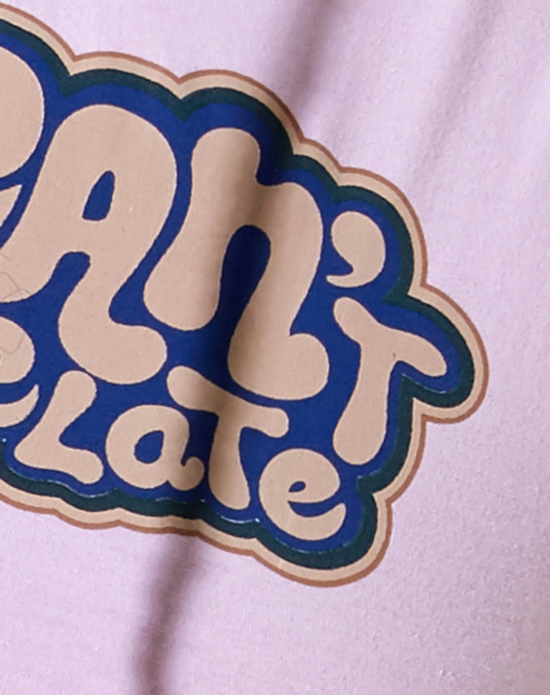 Gimon Crop Top in Pink Bind Blue Cant Relate - Image 6