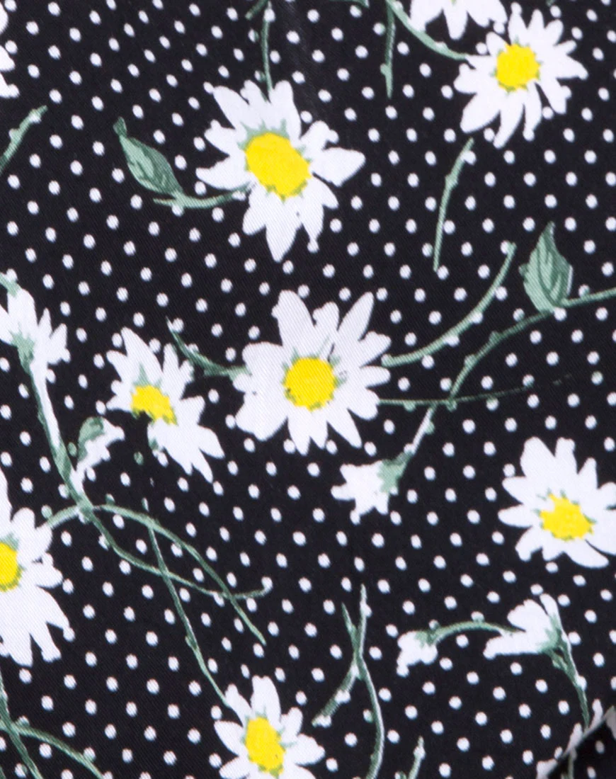 Giotto Jumpsuit in Polka Daisy Black - Image 5