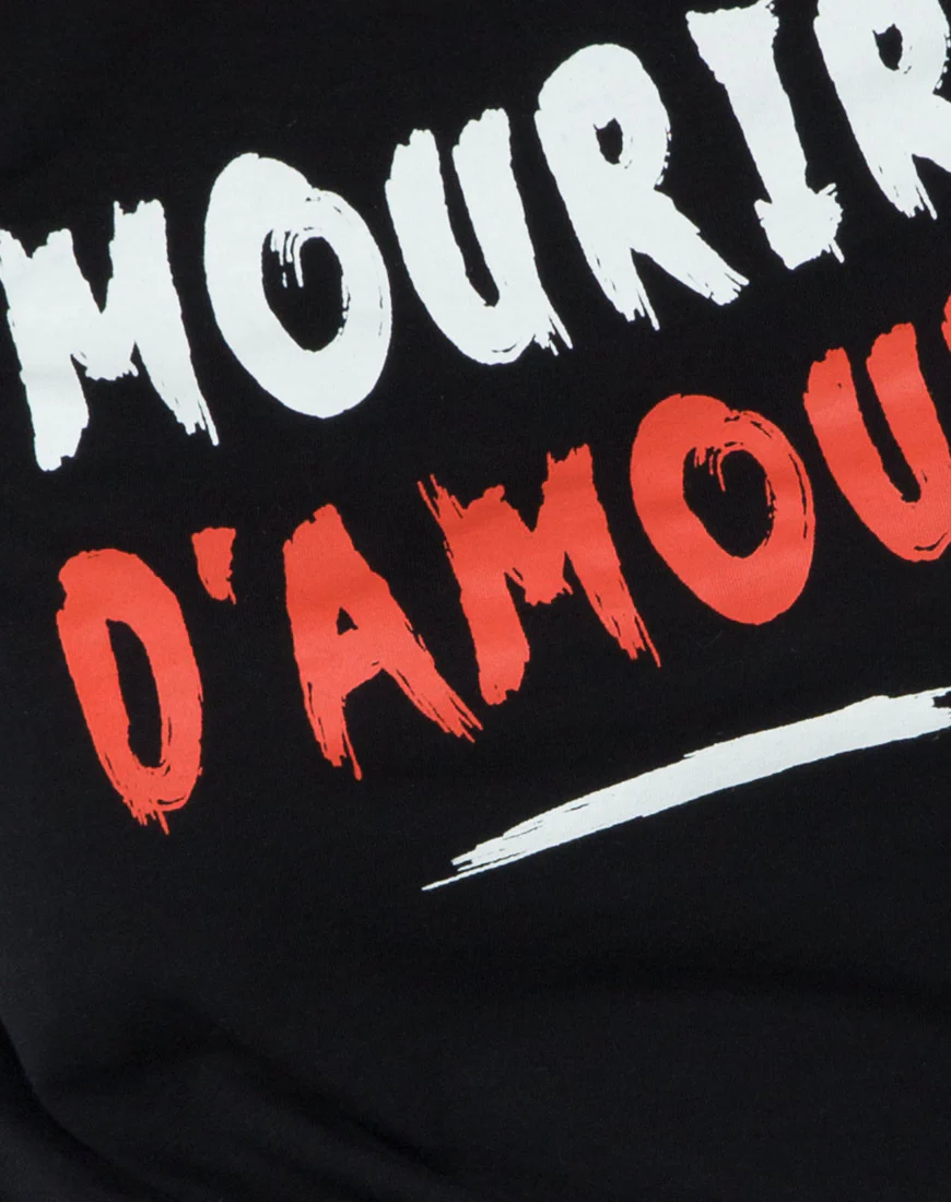 Girl Fit Tee in Mourir D'Amour Black - Image 5