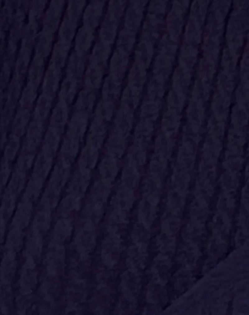 Gisela Knitted Wrap Cardigan in Midnight Blue - Image 5