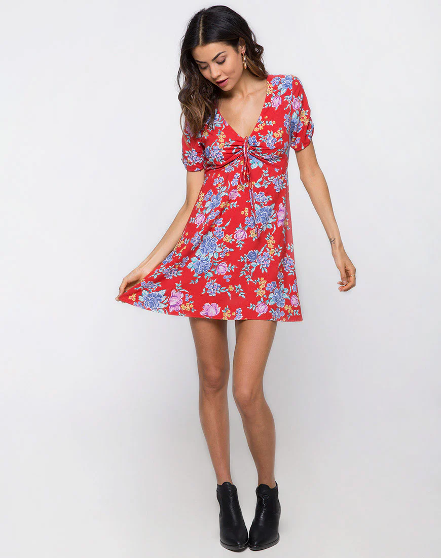 Giska Tea Dress in Vintage Fleur - Image 3