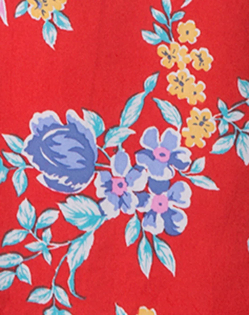 Giska Tea Dress in Vintage Fleur - Image 5