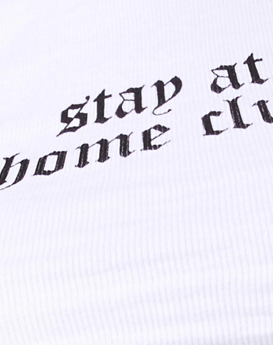 Givas Top in White 'Stay At Home Club' - Image 5