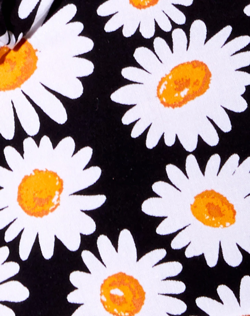 Gladis Vest Crop Top in Daisy Love Black - Image 6