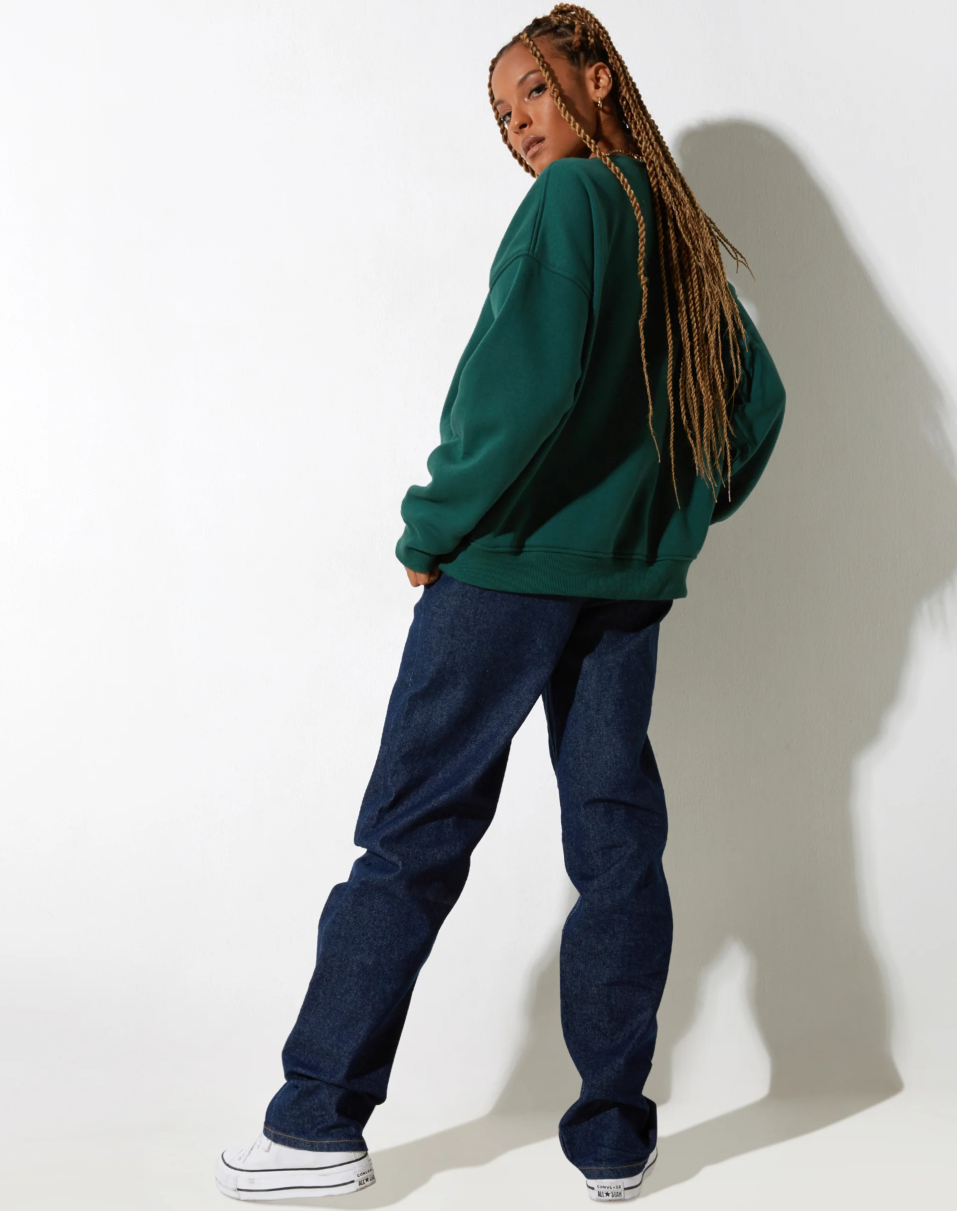 Glan Sweatshirt in Forest Green M Classics - Image 5