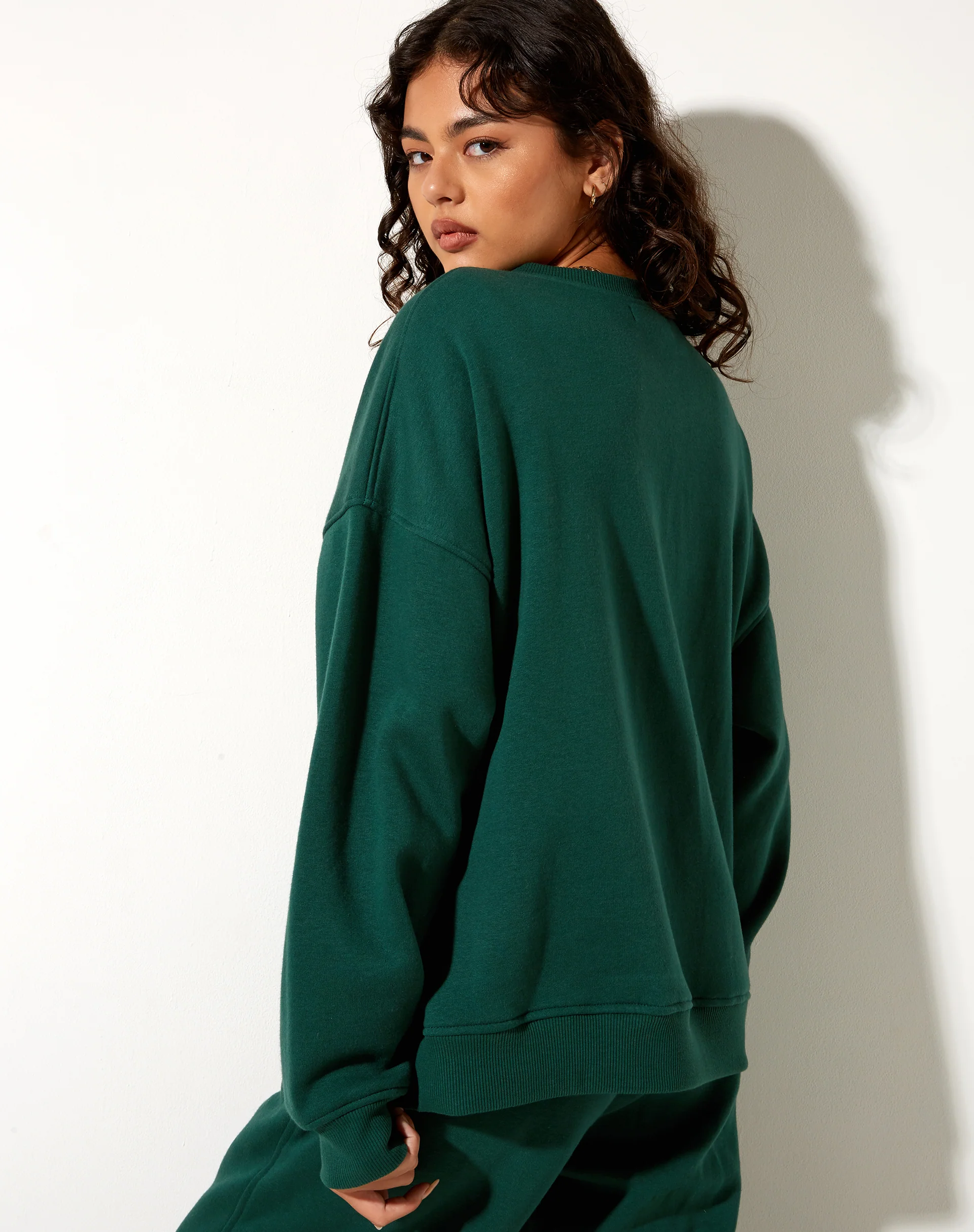Glan Sweatshirt in Forest Green in Winning Team Mix Embro - Image 3