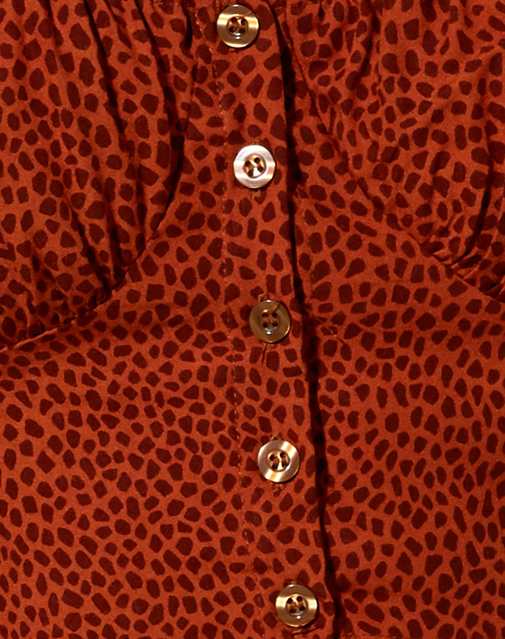 Glario Crop Top in Mini Croc Brown - Image 5