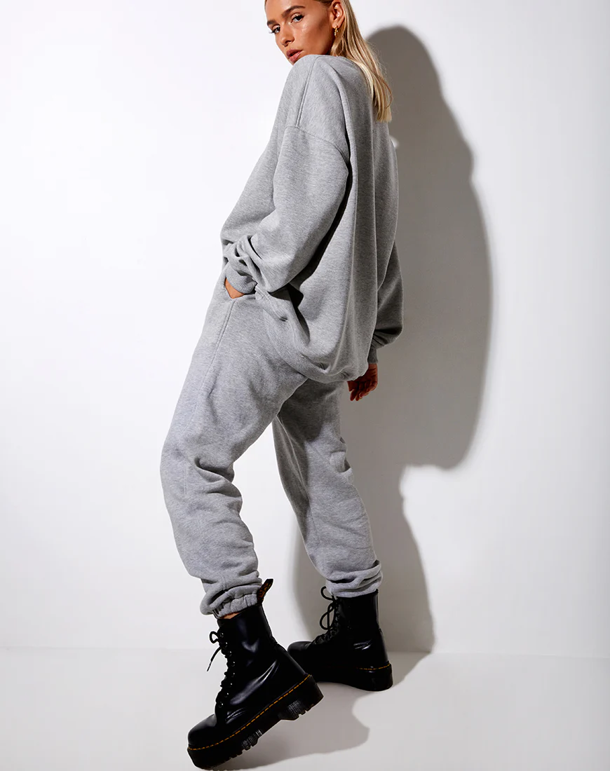 Glo Sweatshirt in Grey Marl Angelo - Image 5