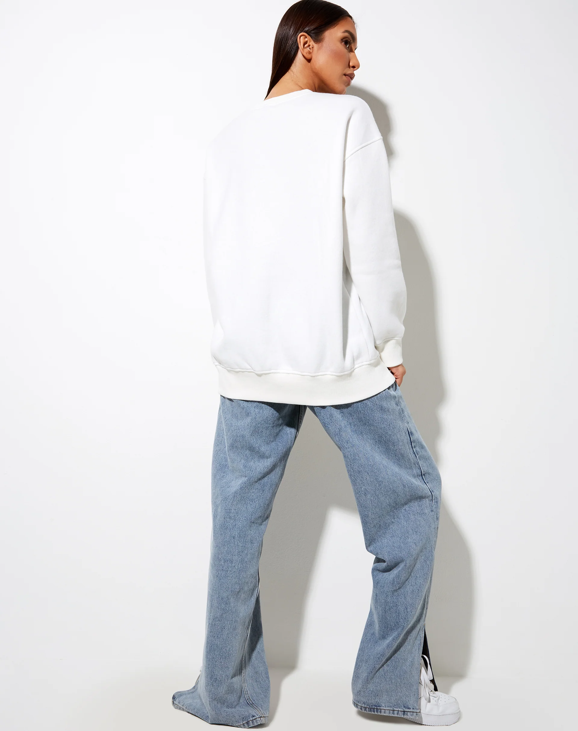 Glowee Sweatshirt in Warm White 'Angel Energy' Hotfix - Image 4