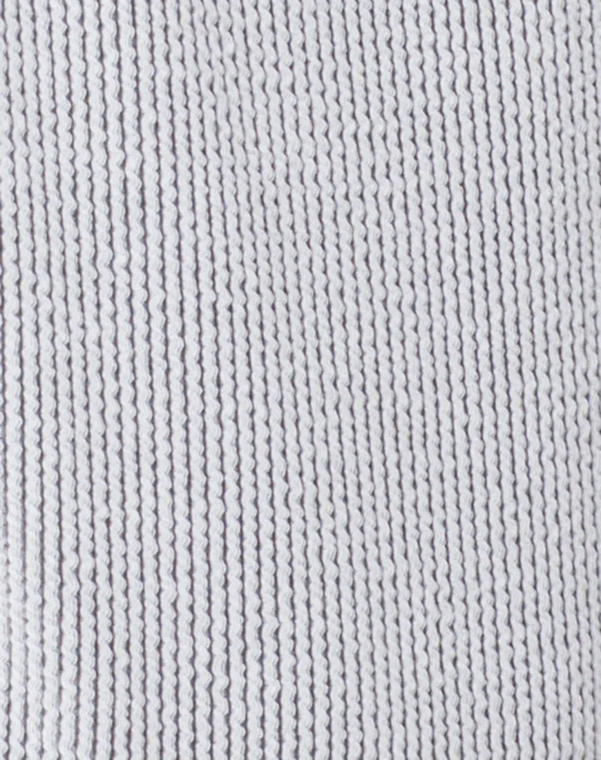 Goddess Swimsuit in Crinkle Rib White - Image 7