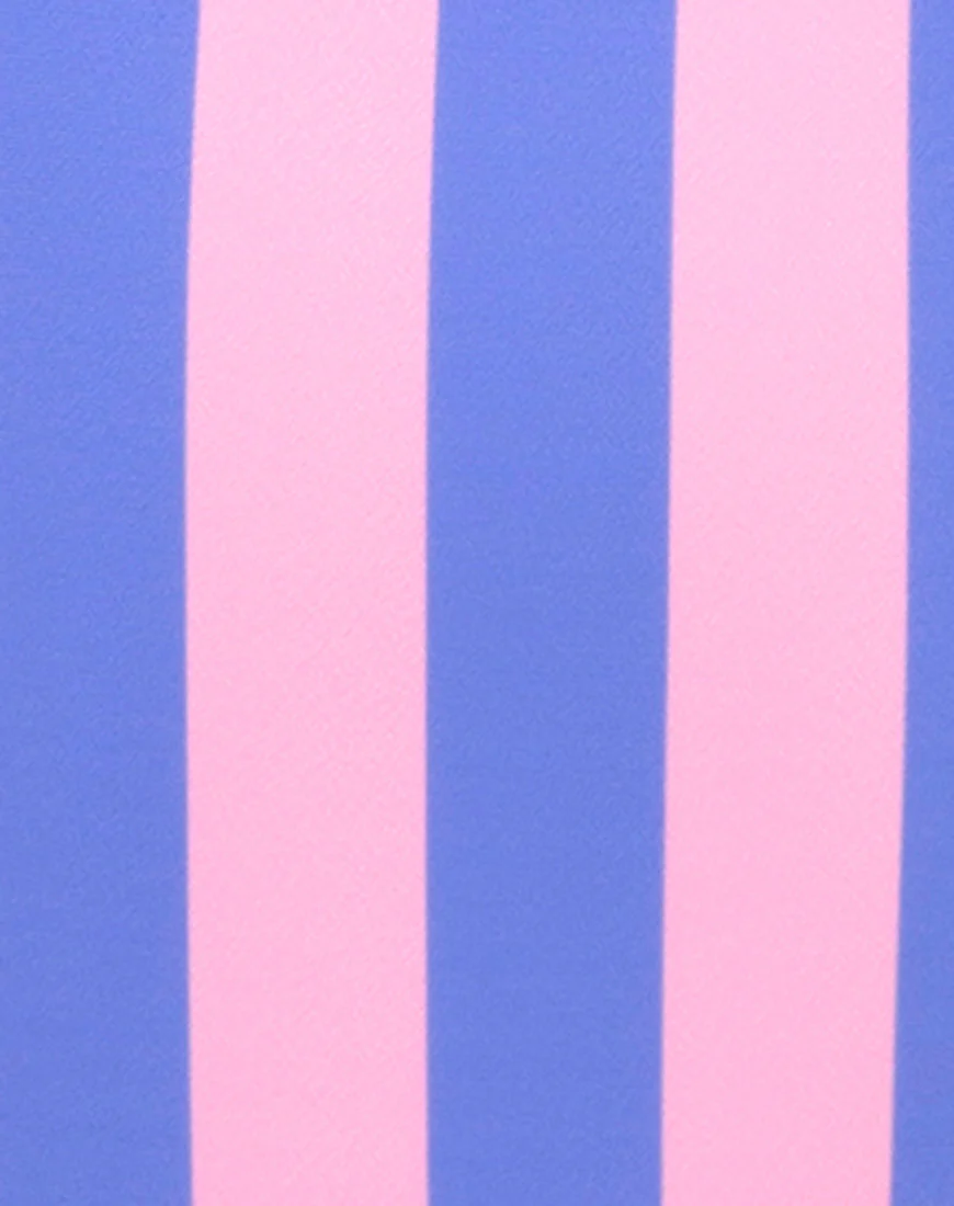 Goddess Swimsuit in Fairground Stripe - Image 5
