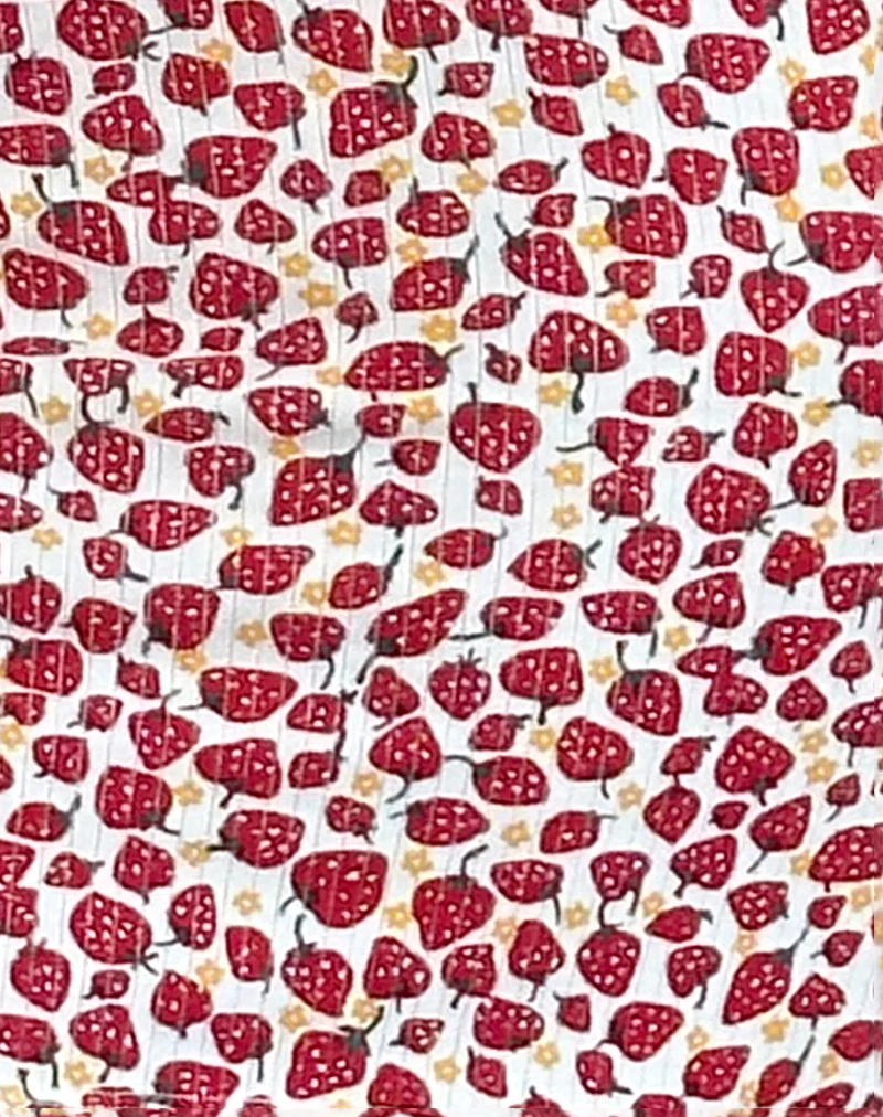 Gracias Mini Dress in Strawberry 2023 Print - Image 5
