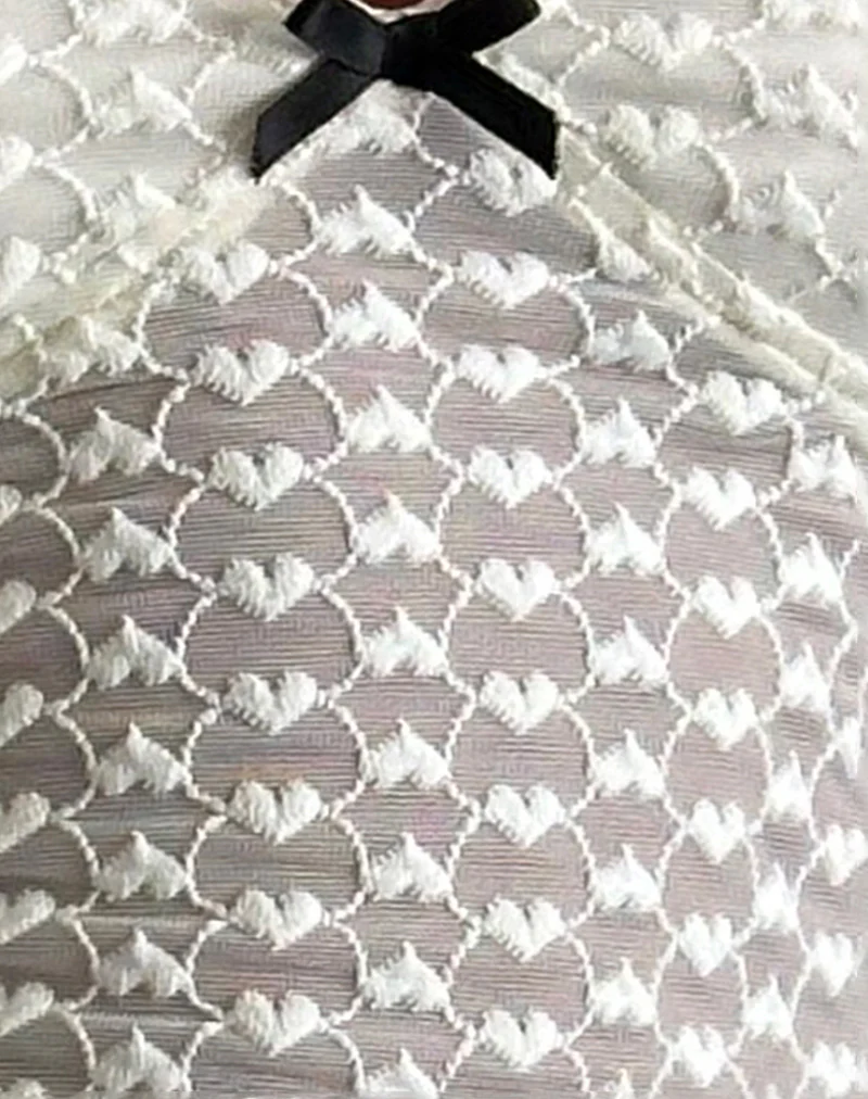 Grafika Cami Top in Ivory Heart Lace - Image 6