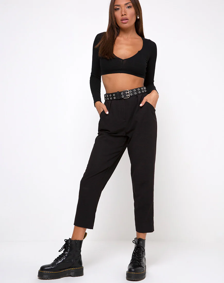 Guan Top in Black - Image 3