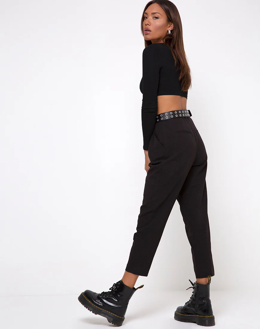Guan Top in Black - Image 4