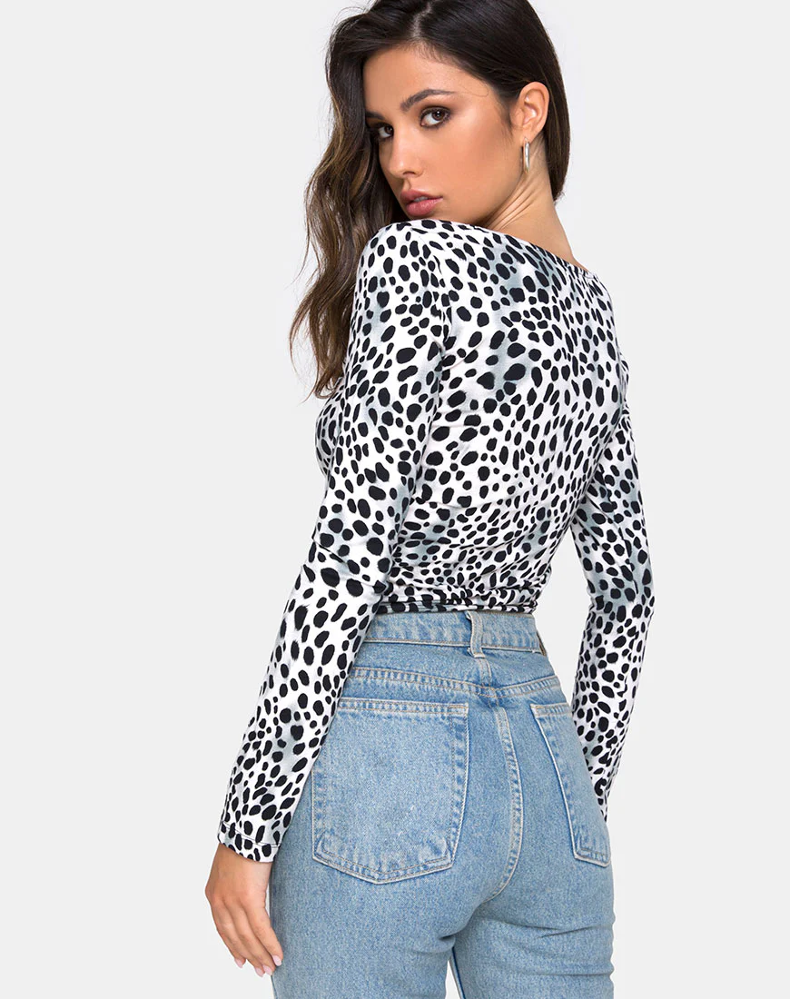 Guanelle Top in Dalmation - Image 2