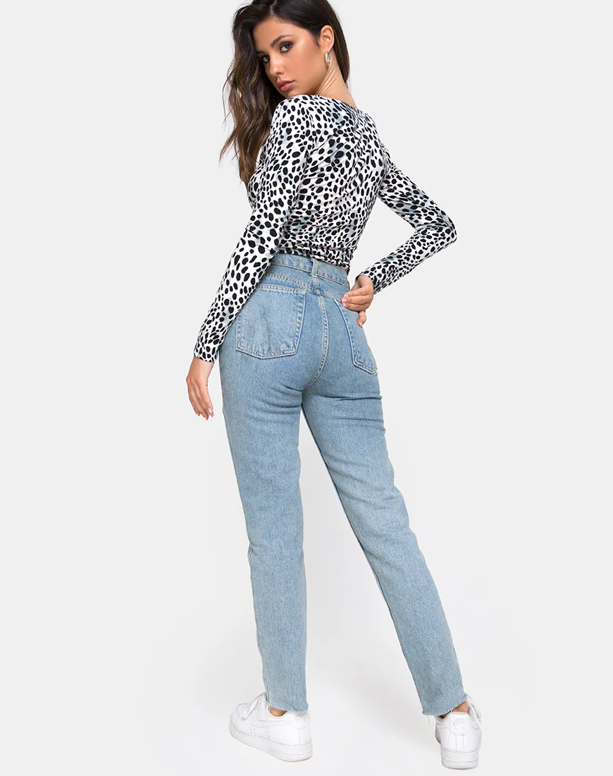 Guanelle Top in Dalmation - Image 4