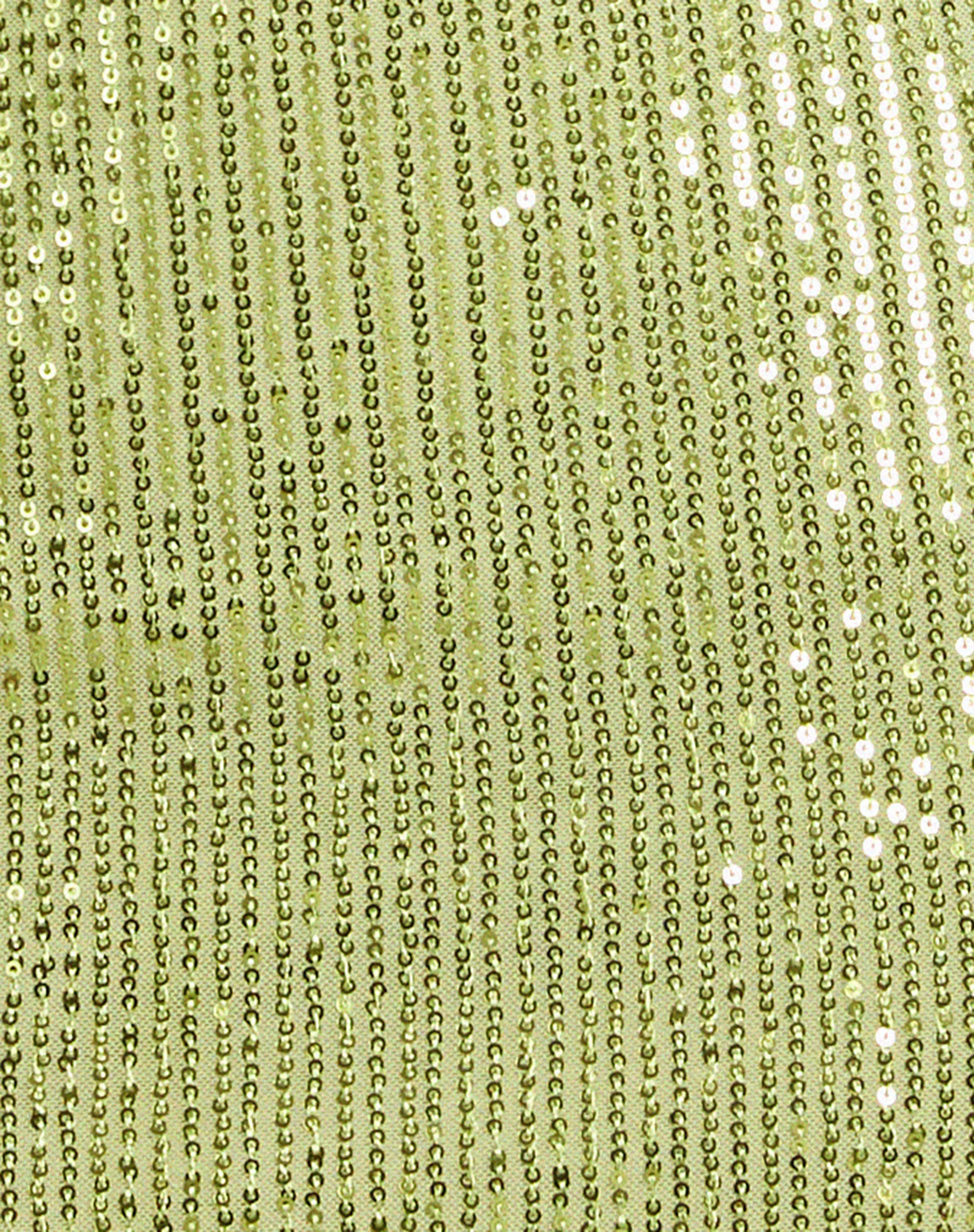 Guida Mini Skirt in Drape Sequin Lime Green - Image 7
