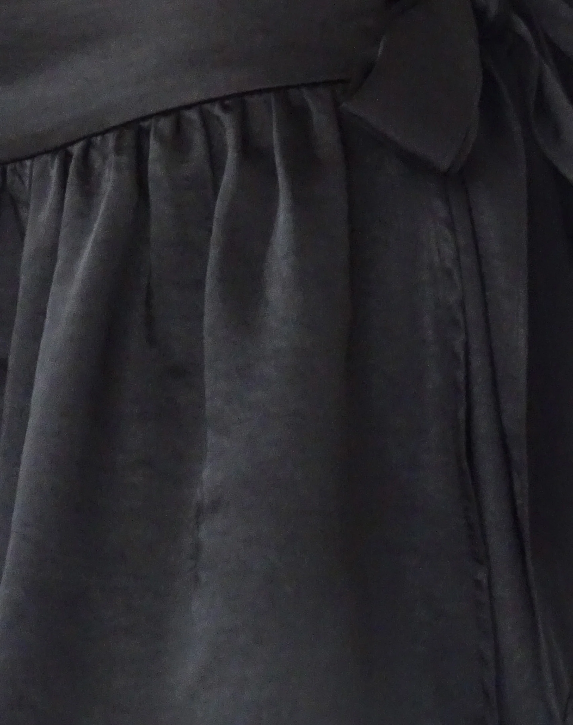 Habema Wrap Mini Skirt in Satin Black - Image 5