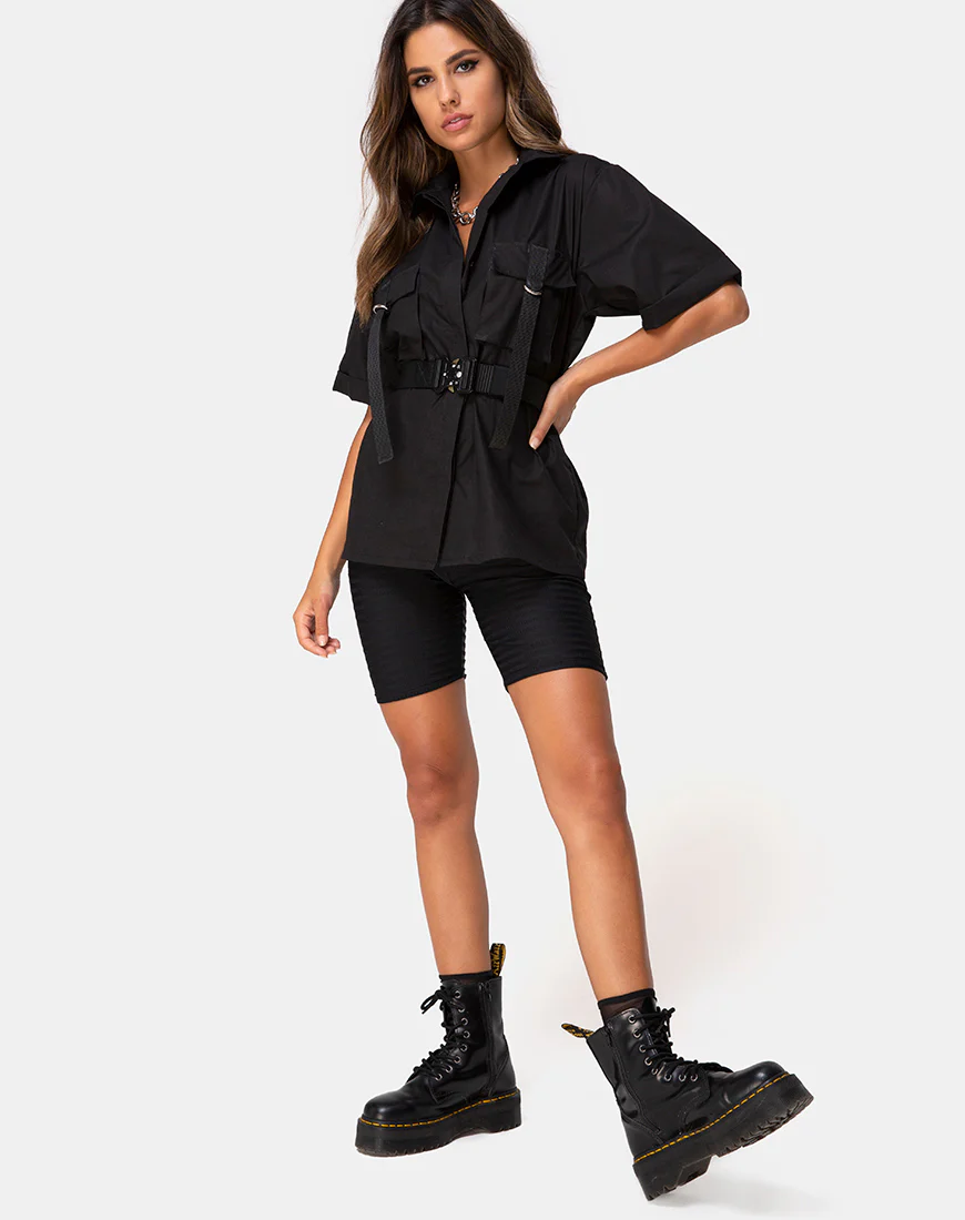 Haimen Shirt in Black - Image 4