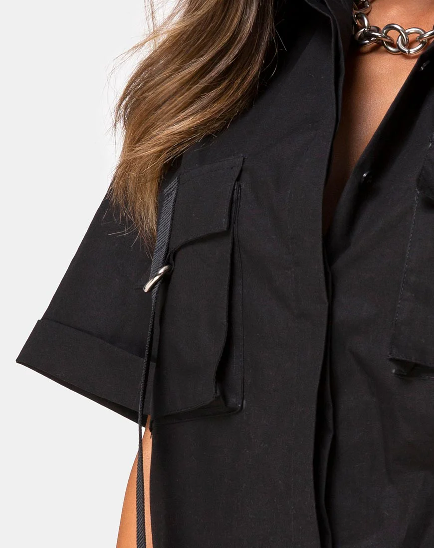 Haimen Shirt in Black - Image 7