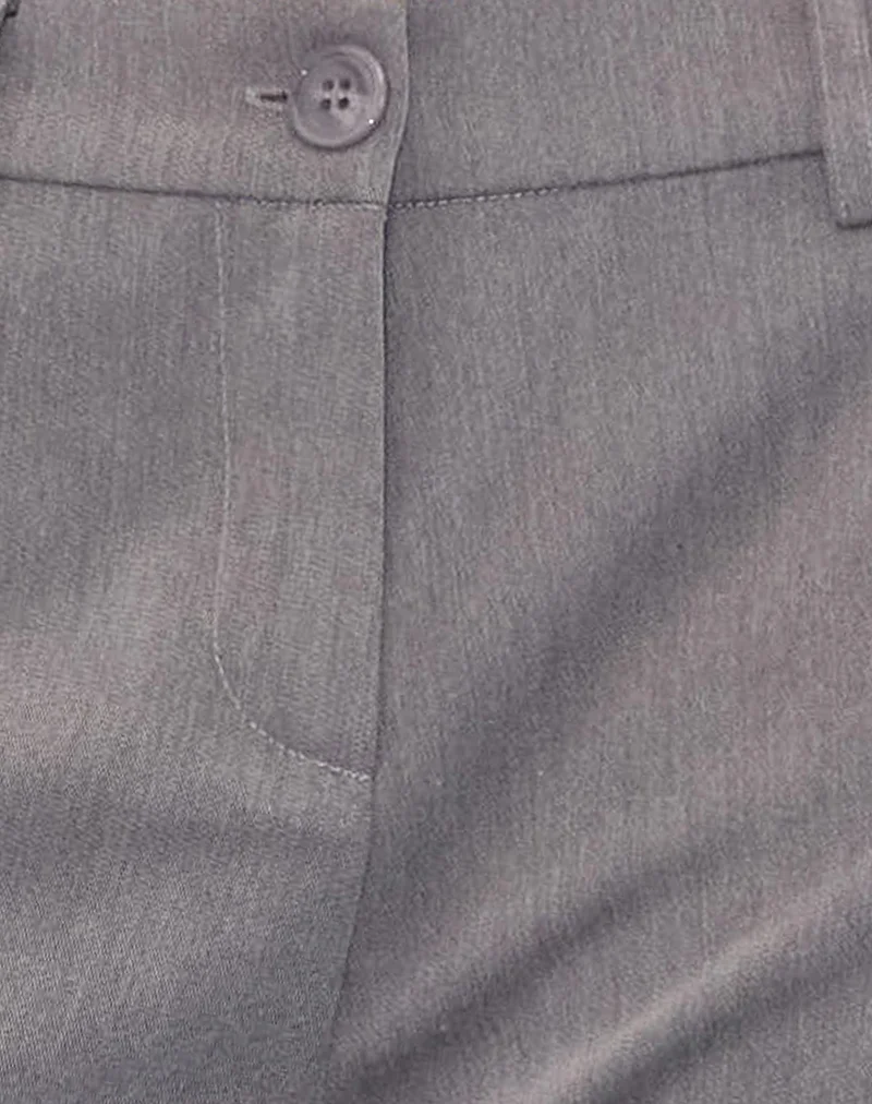 Halda Wide Leg Trouser in Charcoal - Image 5