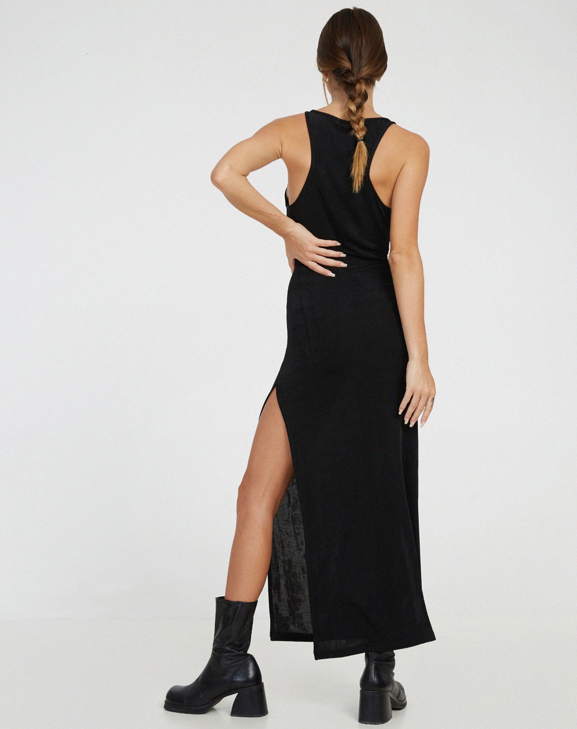 Haldis Maxi Dress in Black - Image 3
